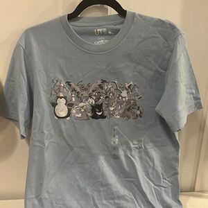 Uniqlo Blue Graphic Short Sleeve Tee